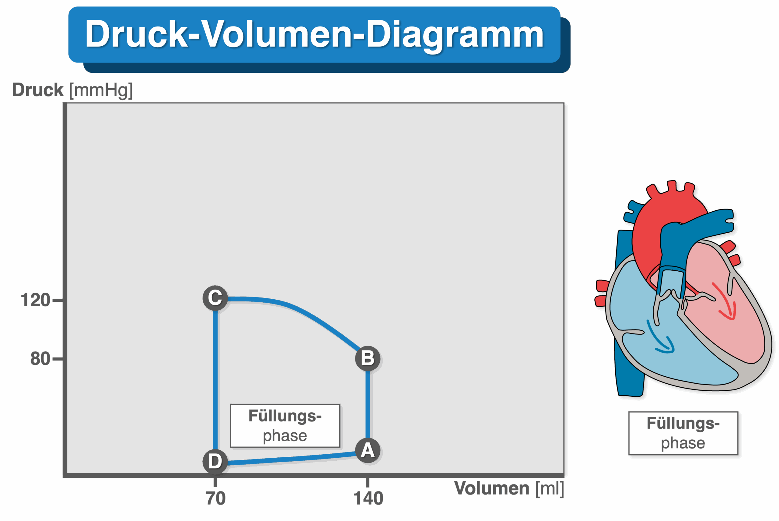 Druck-Volumen-Diagramm - Füllungsphase