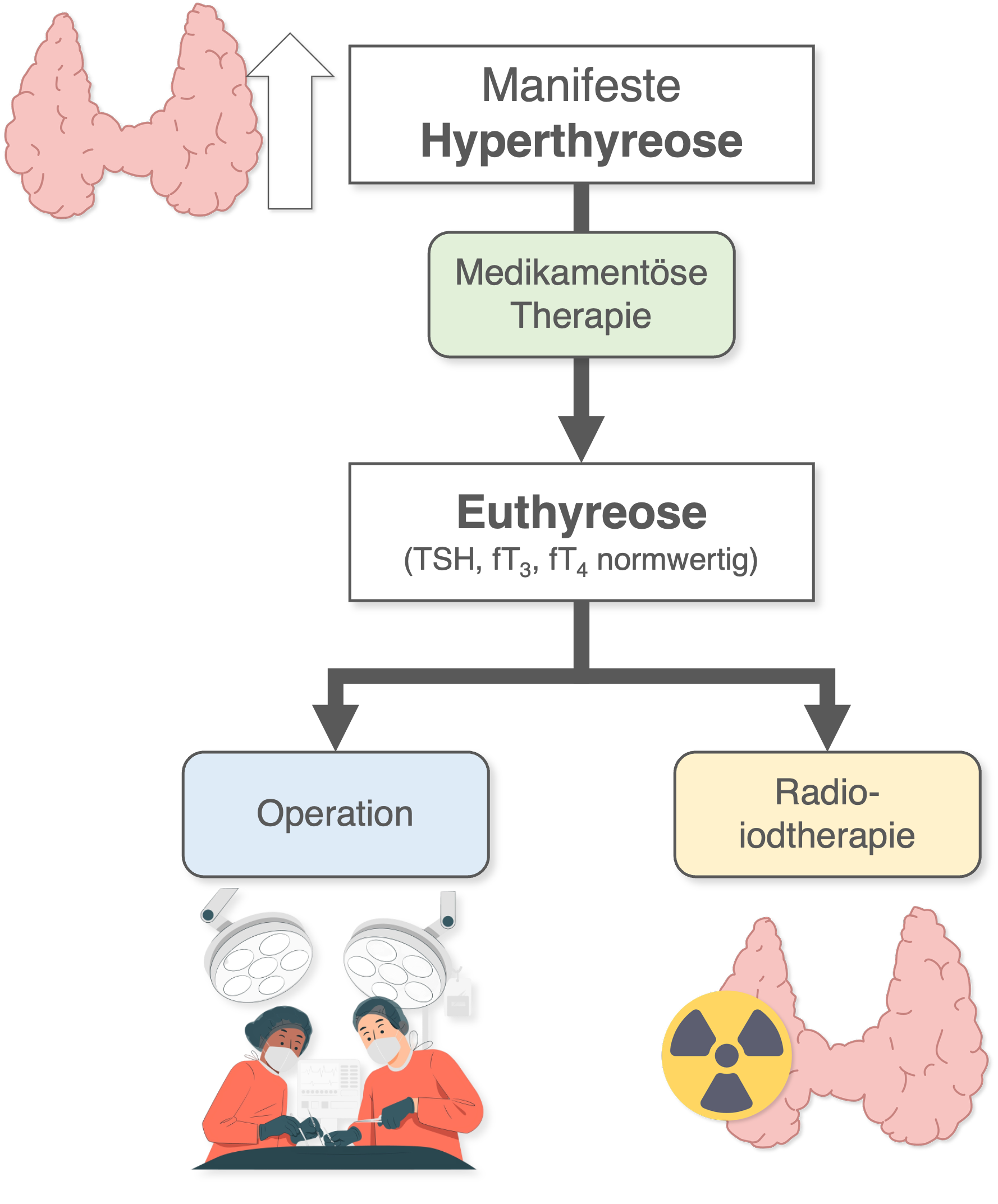 Hyperthyreose - Therapie allgemein